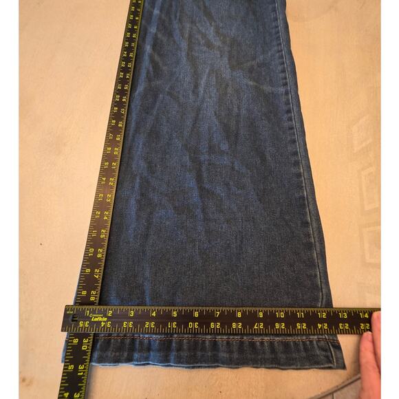 Austin Landing "JNCO Style" Wide Leg Baggy Denim Jeans SZ 3 Tiger Patch - Picture 10 of 10